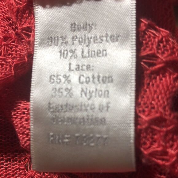 Boho Basic Top with sexy back tie in Coral Red - Picture 7 of 7